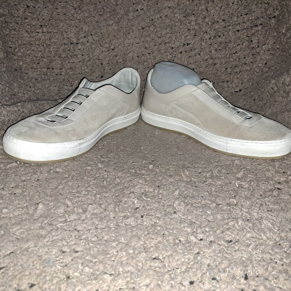 GOOD MAN Brand-Edge-Beige Suede Elastic-Slip On Sneakers-Sz 10.5-Excellent